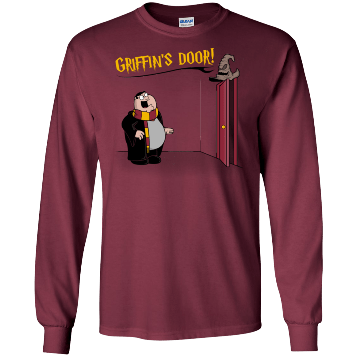T-Shirts Maroon / S Griffins Door Men's Long Sleeve T-Shirt