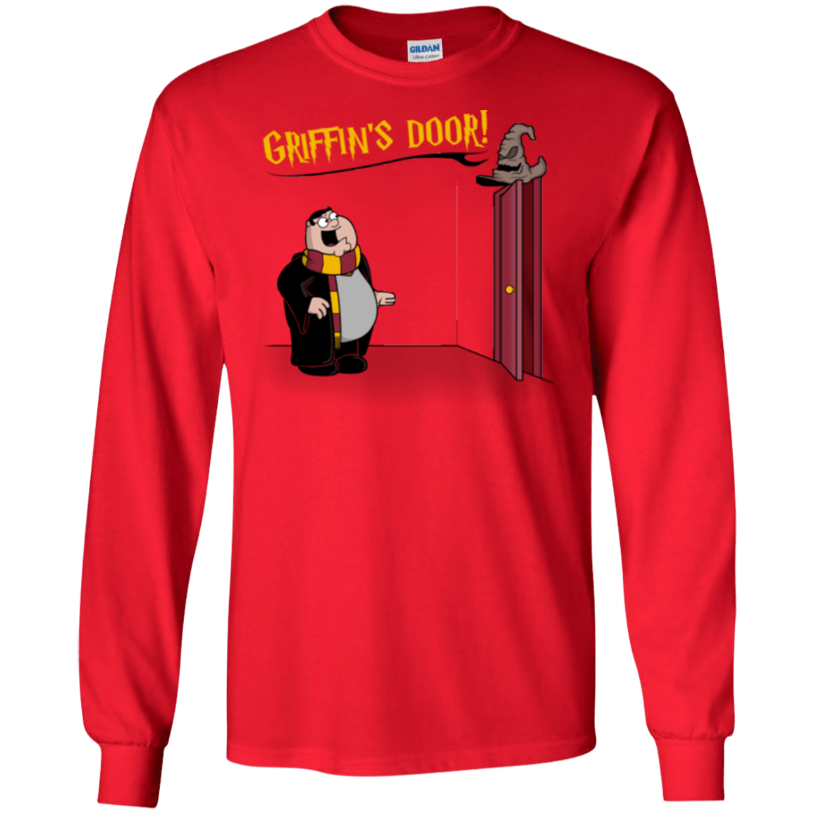 T-Shirts Red / S Griffins Door Men's Long Sleeve T-Shirt