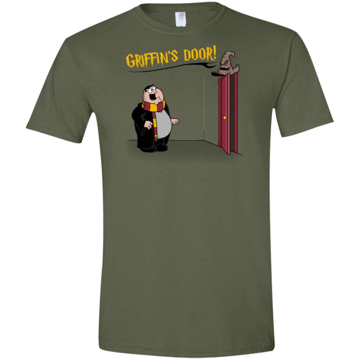 T-Shirts Military Green / S Griffins Door Men's Semi-Fitted Softstyle