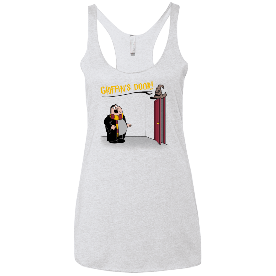 T-Shirts Heather White / X-Small Griffins Door Women's Triblend Racerback Tank
