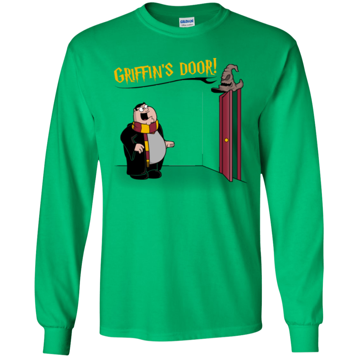 T-Shirts Irish Green / YS Griffins Door Youth Long Sleeve T-Shirt