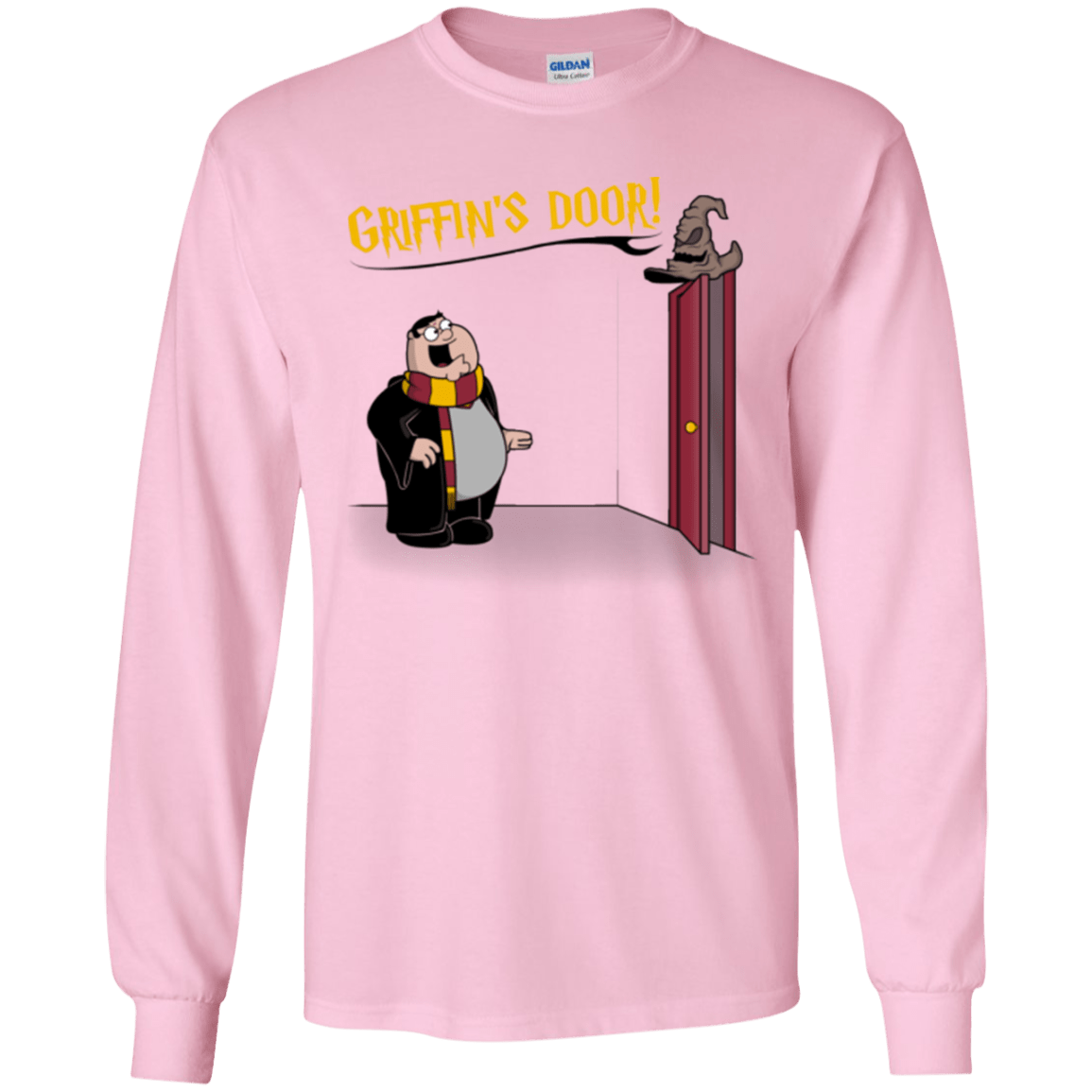 T-Shirts Light Pink / YS Griffins Door Youth Long Sleeve T-Shirt