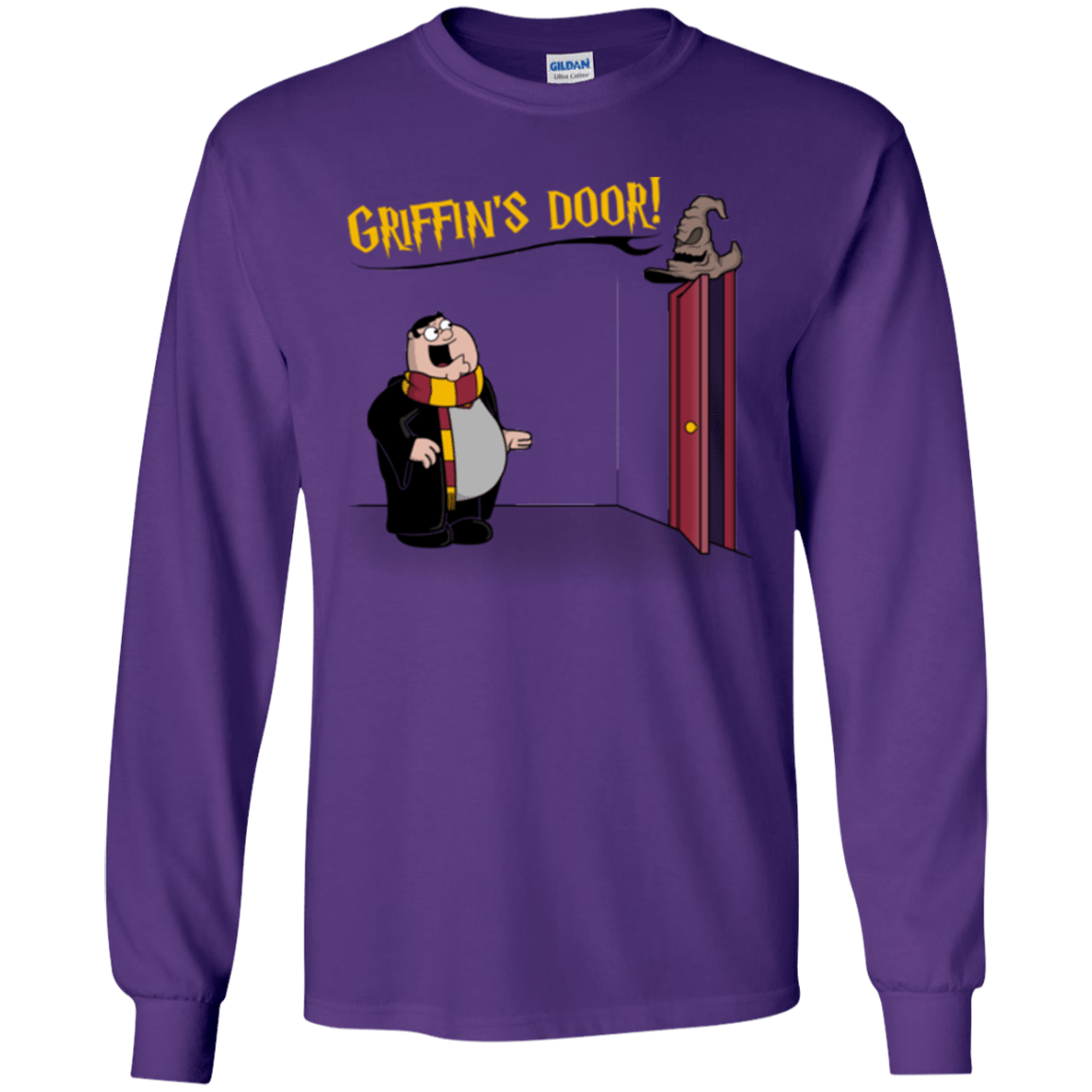 T-Shirts Purple / YS Griffins Door Youth Long Sleeve T-Shirt
