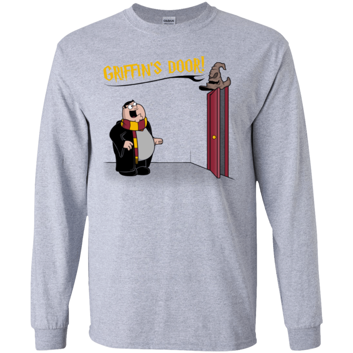 T-Shirts Sport Grey / YS Griffins Door Youth Long Sleeve T-Shirt