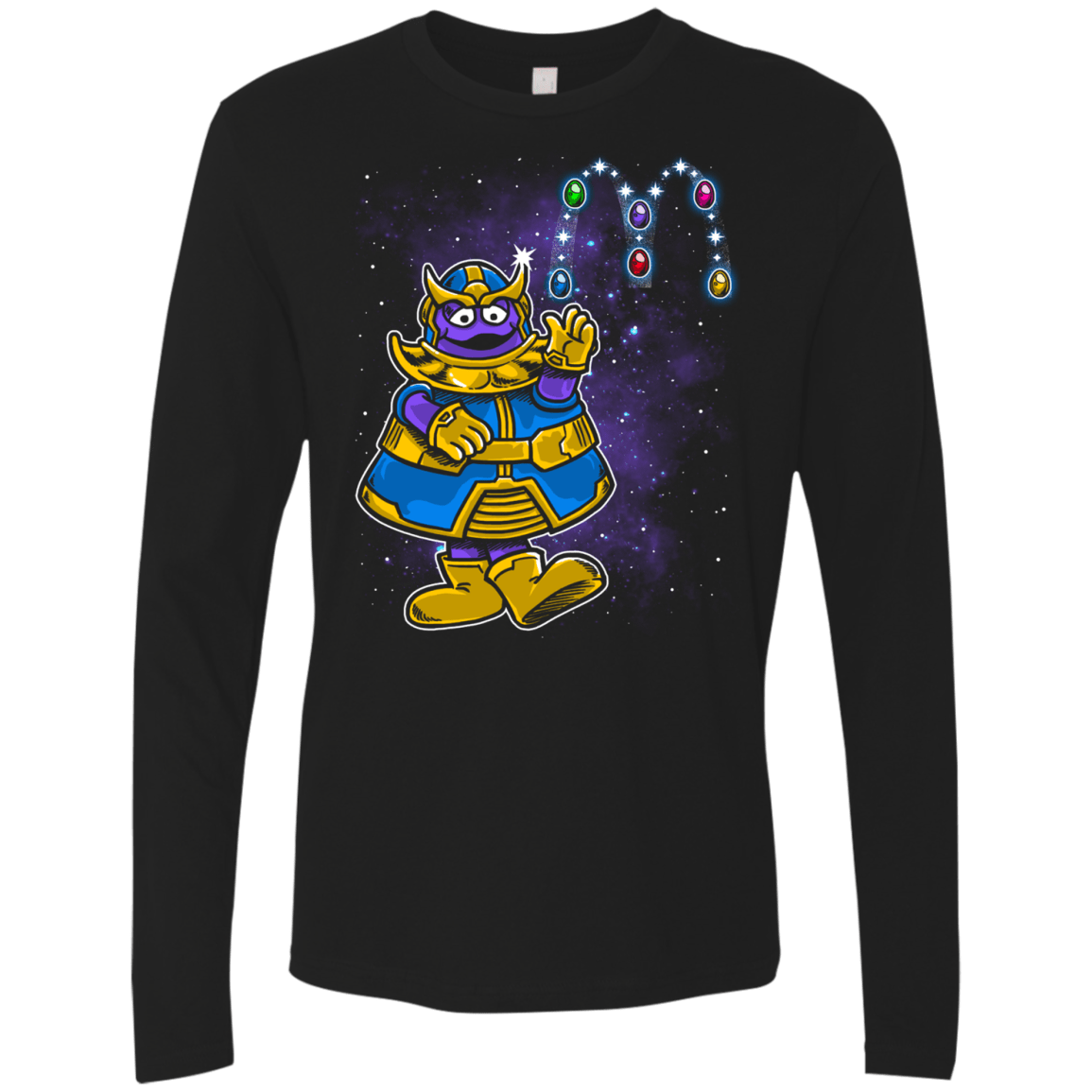 T-Shirts Black / S Grimace Men's Premium Long Sleeve