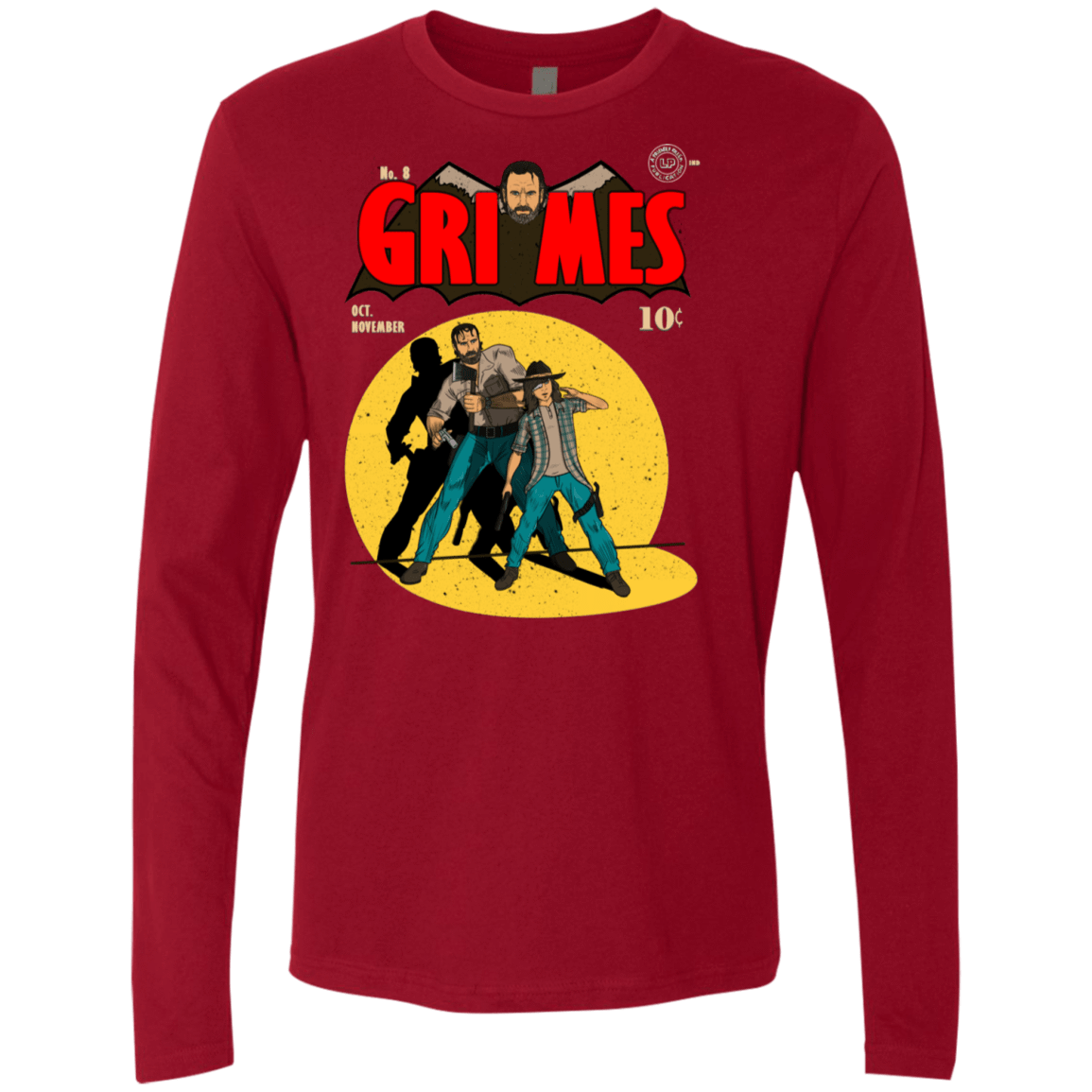T-Shirts Cardinal / S Grimes Men's Premium Long Sleeve