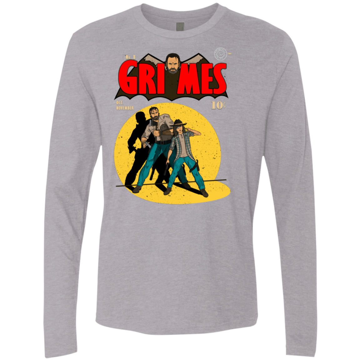 T-Shirts Heather Grey / S Grimes Men's Premium Long Sleeve