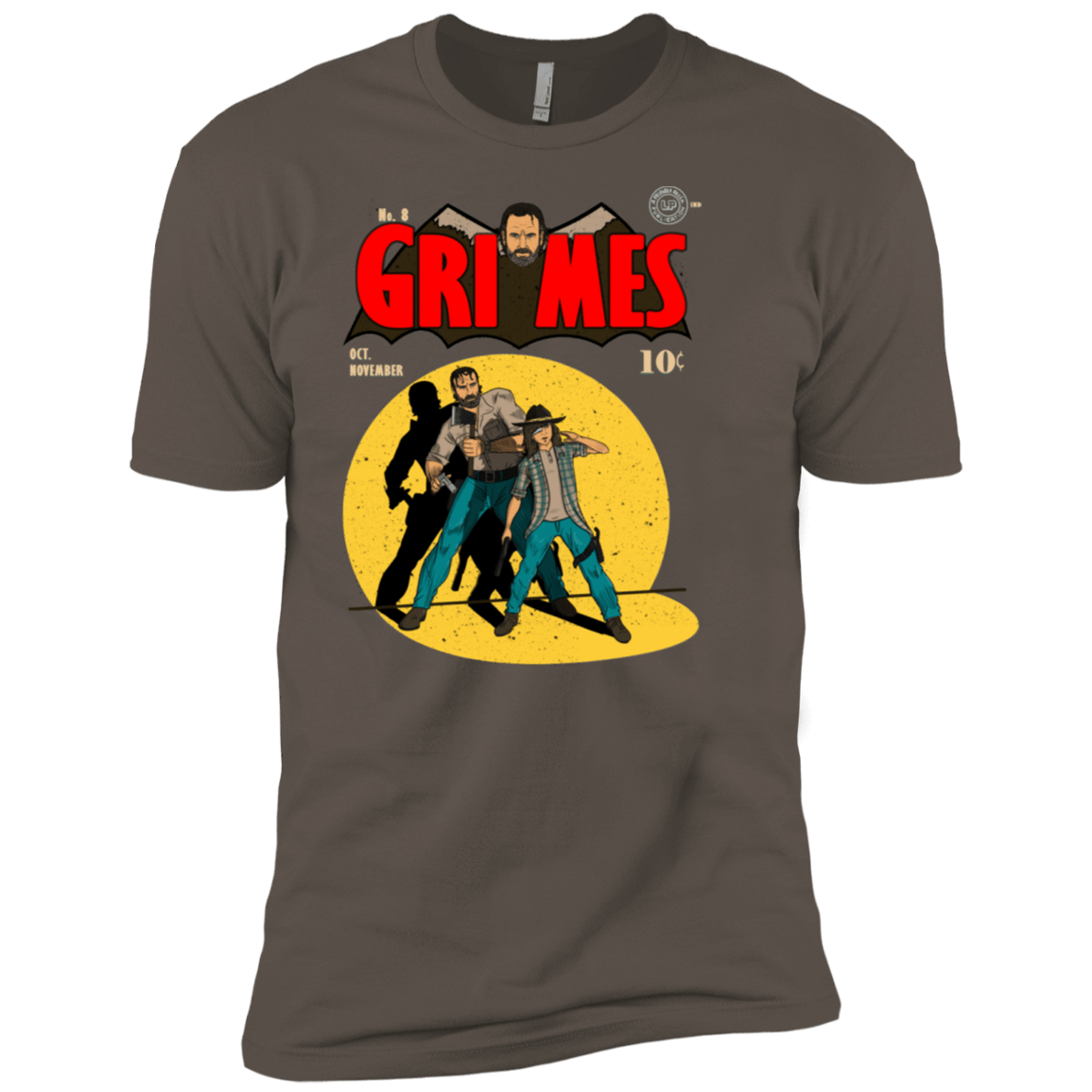 T-Shirts Warm Grey / X-Small Grimes Men's Premium T-Shirt