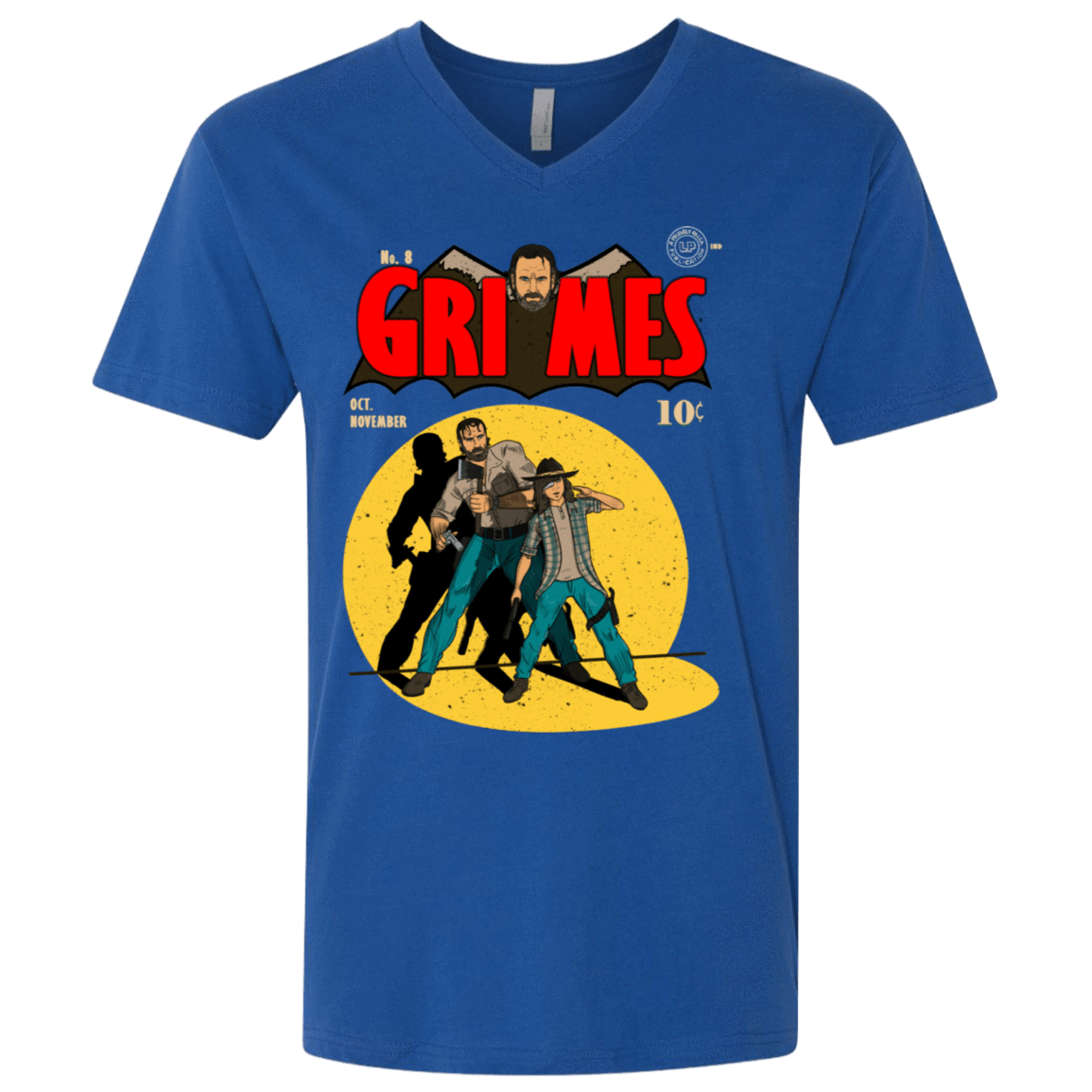 T-Shirts Royal / X-Small Grimes Men's Premium V-Neck