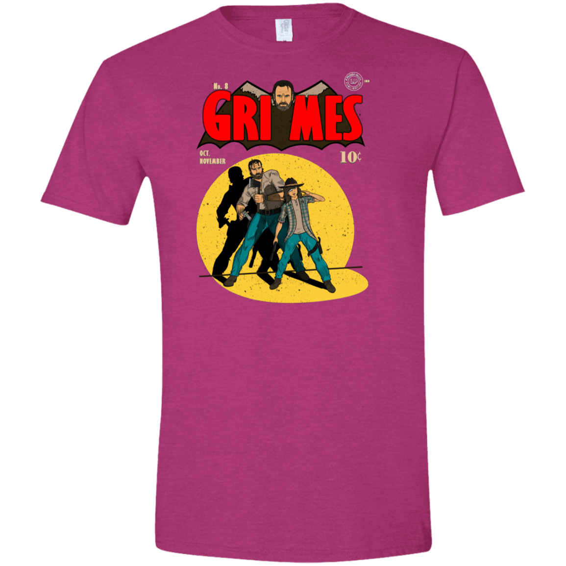 T-Shirts Antique Heliconia / S Grimes Men's Semi-Fitted Softstyle