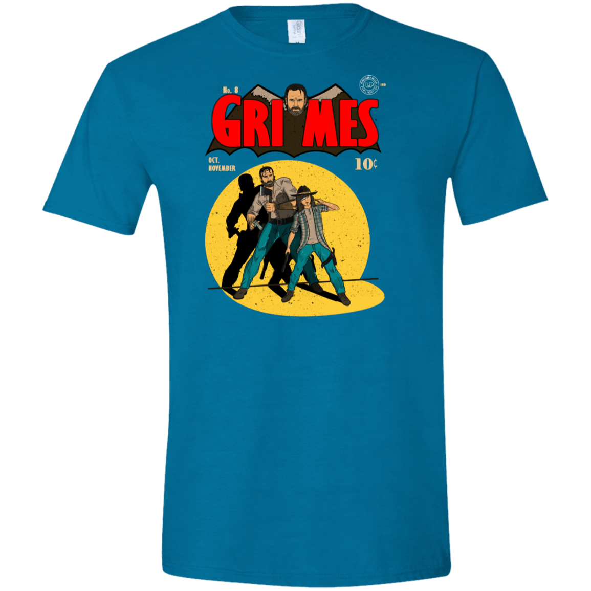 T-Shirts Antique Sapphire / S Grimes Men's Semi-Fitted Softstyle