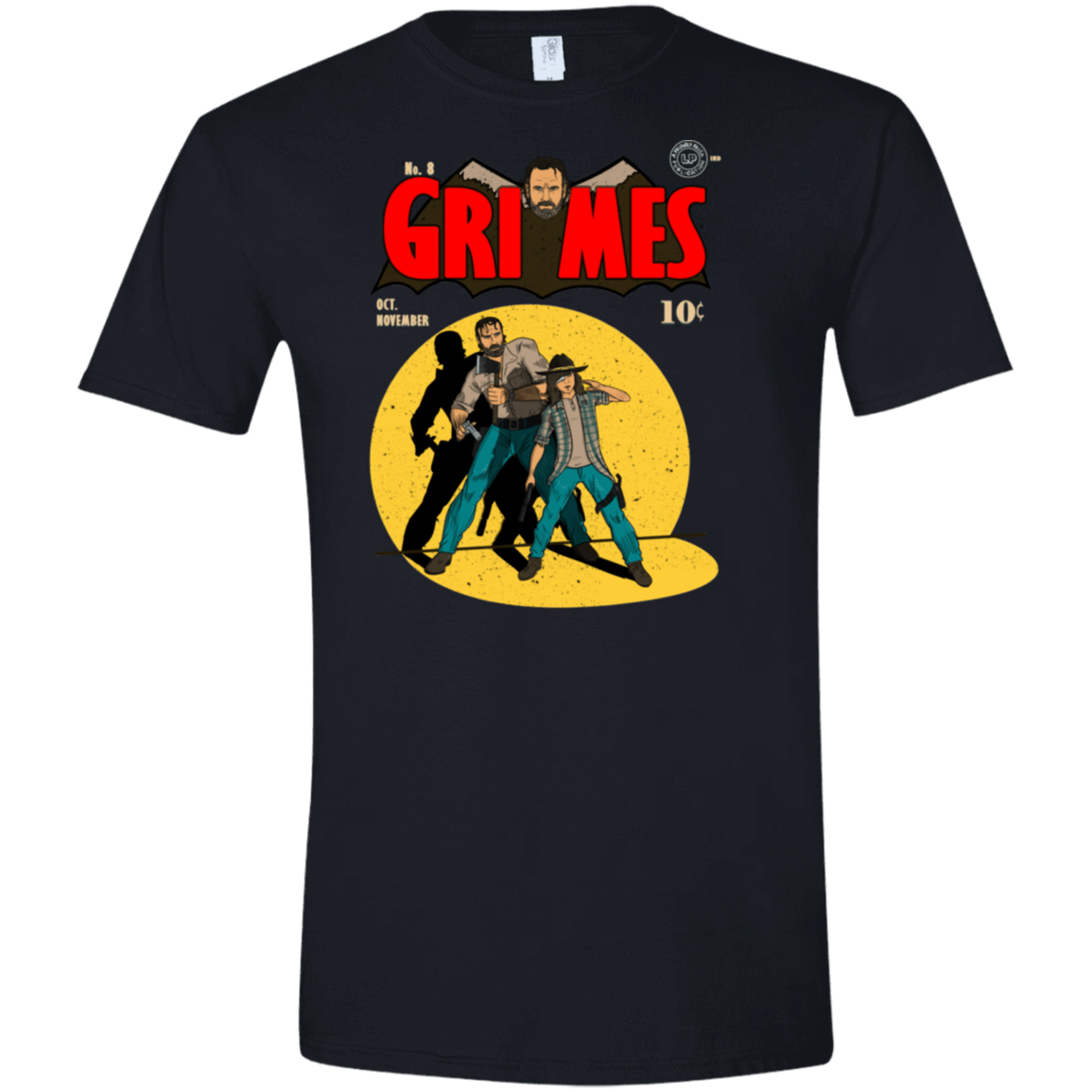 T-Shirts Black / X-Small Grimes Men's Semi-Fitted Softstyle