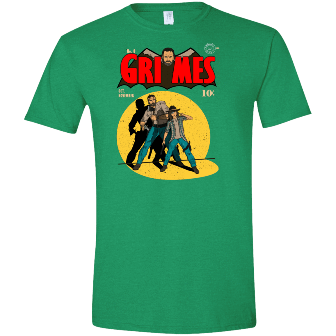 T-Shirts Heather Irish Green / S Grimes Men's Semi-Fitted Softstyle