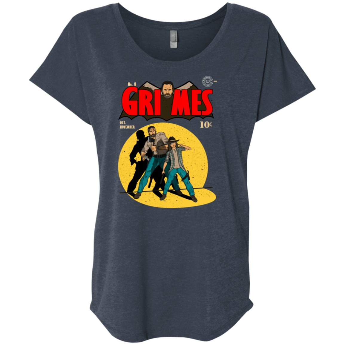 T-Shirts Vintage Navy / X-Small Grimes Triblend Dolman Sleeve