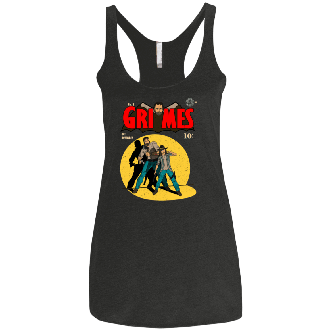 T-Shirts Vintage Black / X-Small Grimes Women's Triblend Racerback Tank