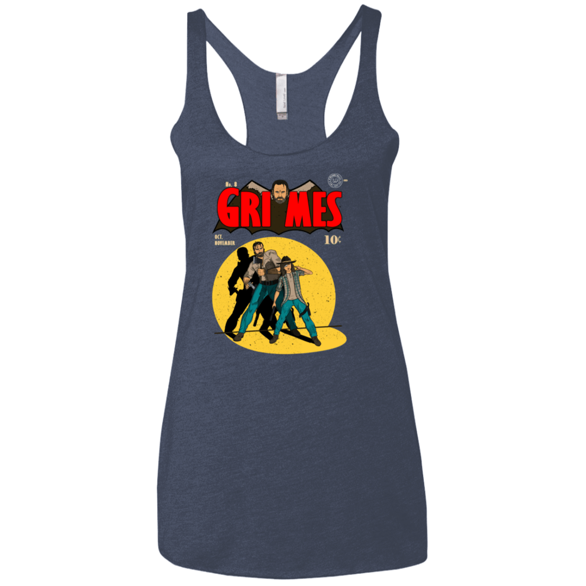 T-Shirts Vintage Navy / X-Small Grimes Women's Triblend Racerback Tank