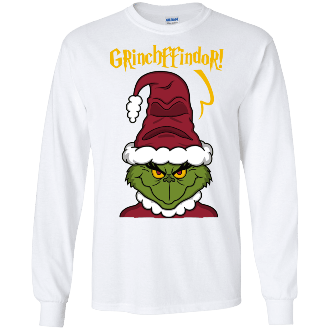 T-Shirts White / S Grinchffindor Men's Long Sleeve T-Shirt
