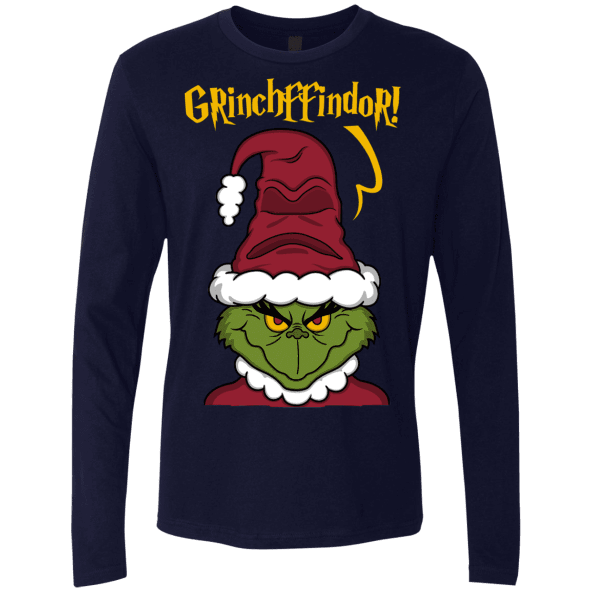 T-Shirts Midnight Navy / S Grinchffindor Men's Premium Long Sleeve