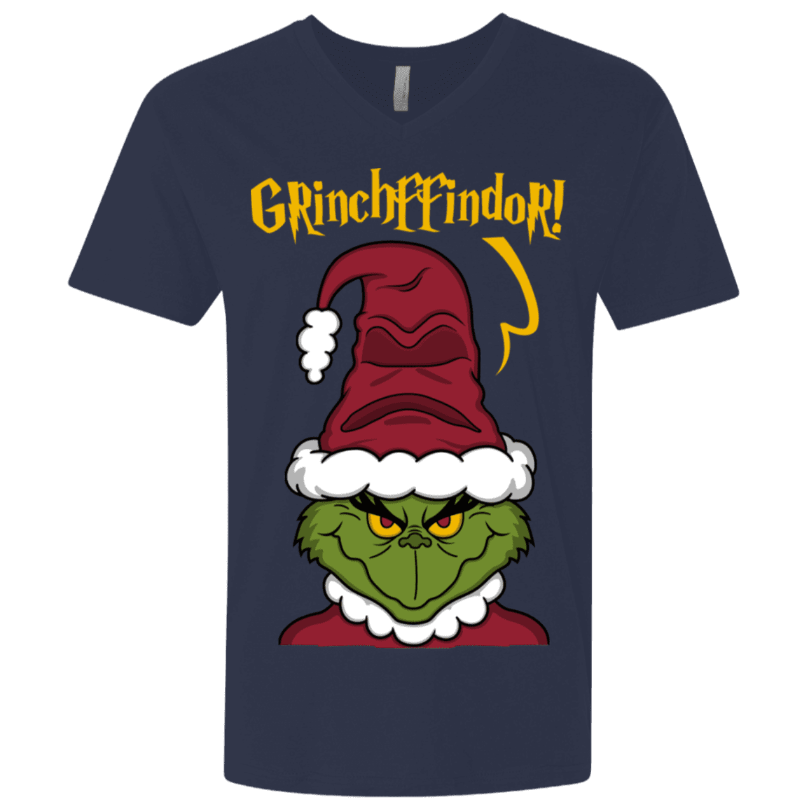 T-Shirts Midnight Navy / X-Small Grinchffindor Men's Premium V-Neck