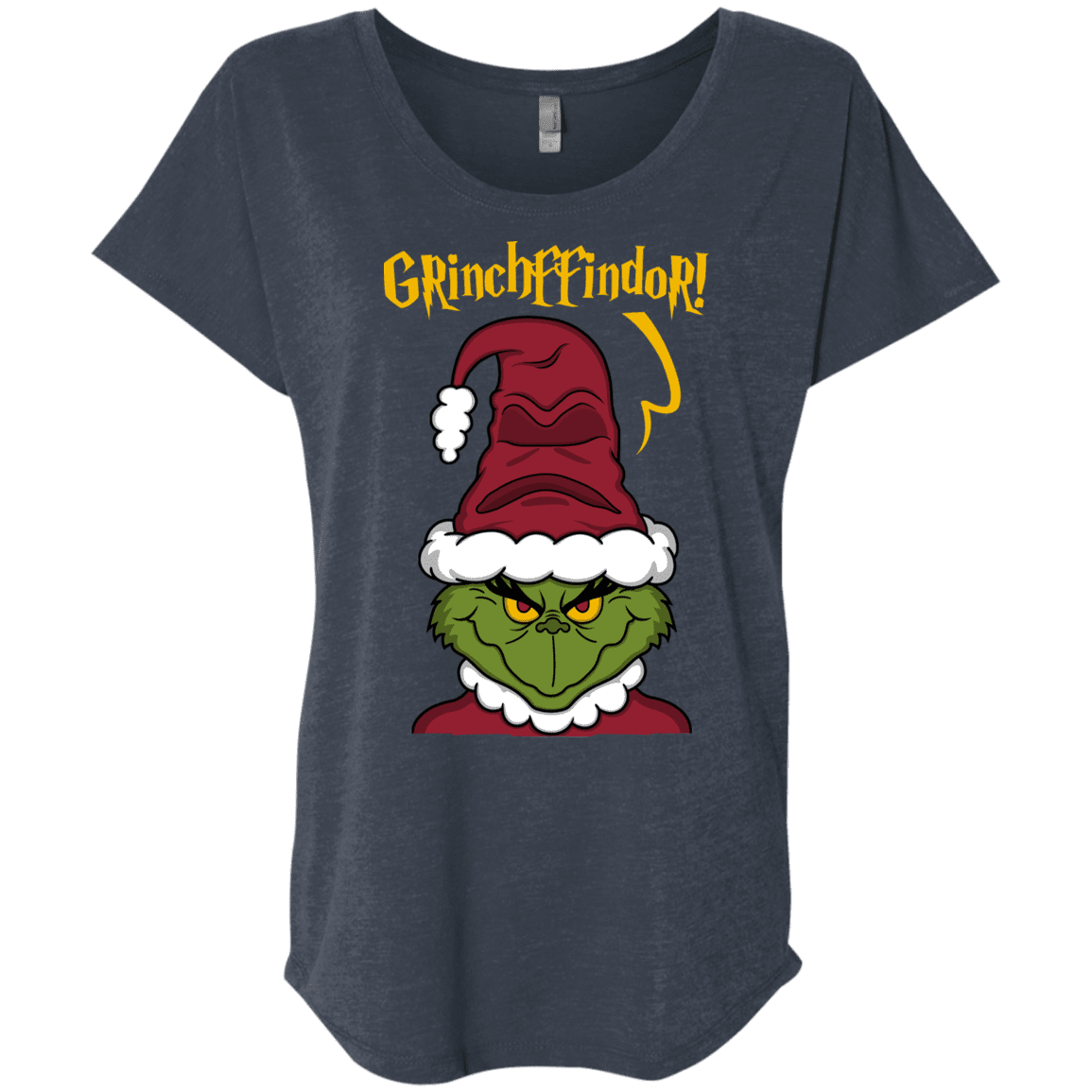 T-Shirts Vintage Navy / X-Small Grinchffindor Triblend Dolman Sleeve