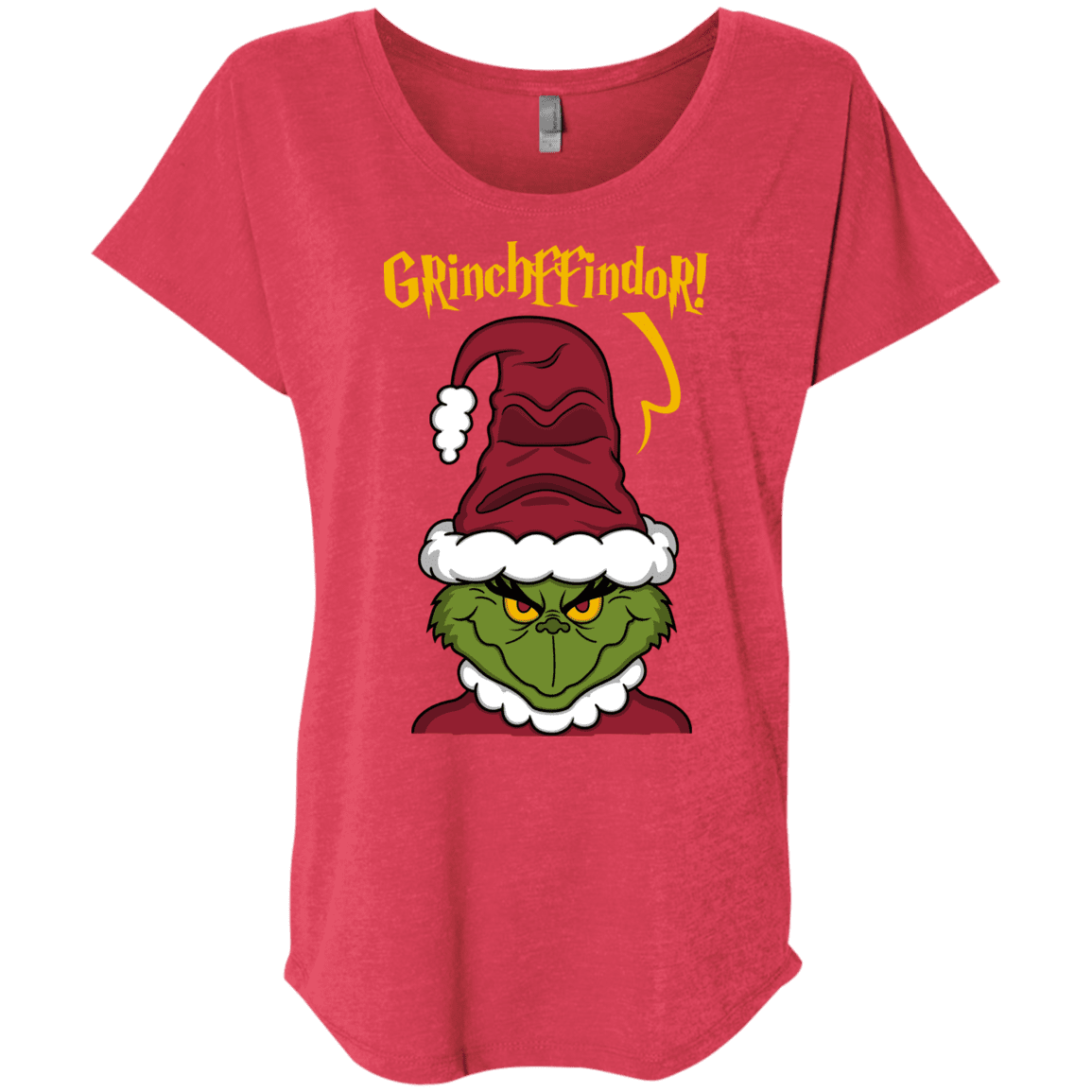 T-Shirts Vintage Red / X-Small Grinchffindor Triblend Dolman Sleeve