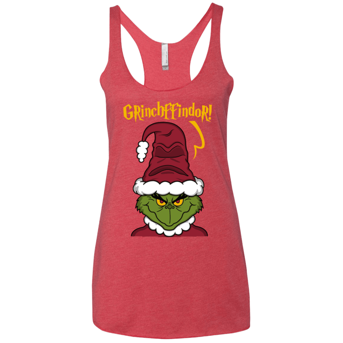 T-Shirts Vintage Red / X-Small Grinchffindor Women's Triblend Racerback Tank