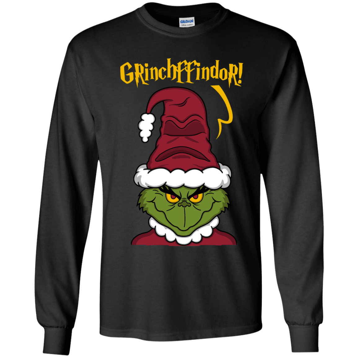 T-Shirts Black / YS Grinchffindor Youth Long Sleeve T-Shirt