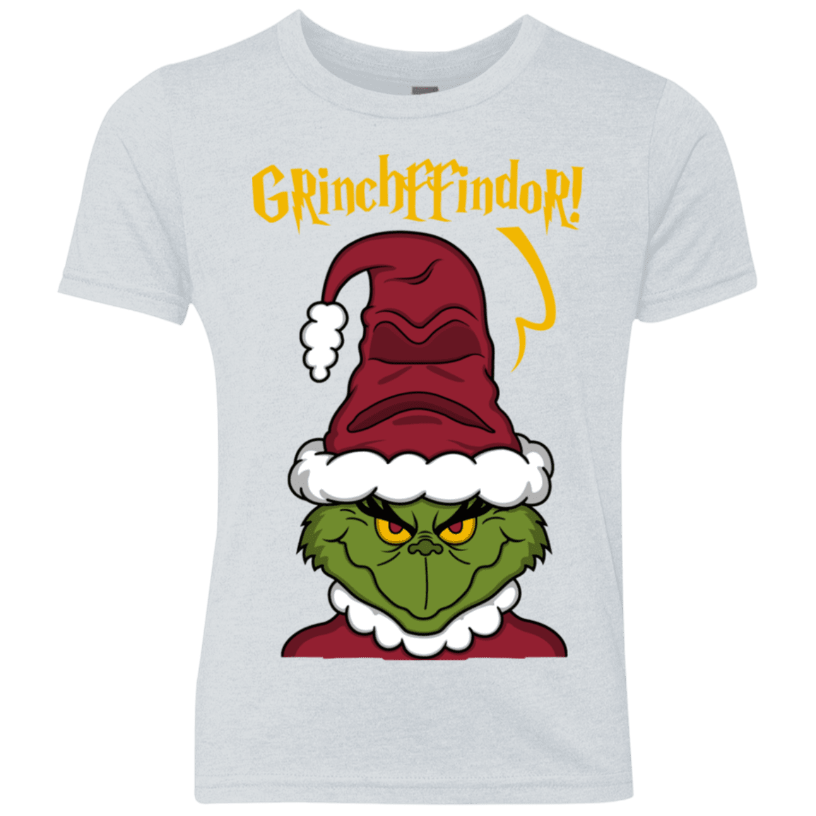 T-Shirts Heather White / YXS Grinchffindor Youth Triblend T-Shirt