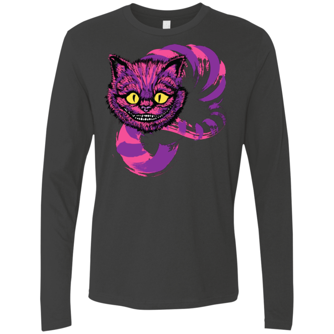 T-Shirts Heavy Metal / Small Grinning Like A Cheshire Cat 2 Men's Premium Long Sleeve
