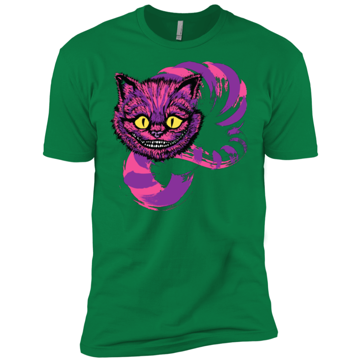 T-Shirts Kelly Green / X-Small Grinning Like A Cheshire Cat 2 Men's Premium T-Shirt