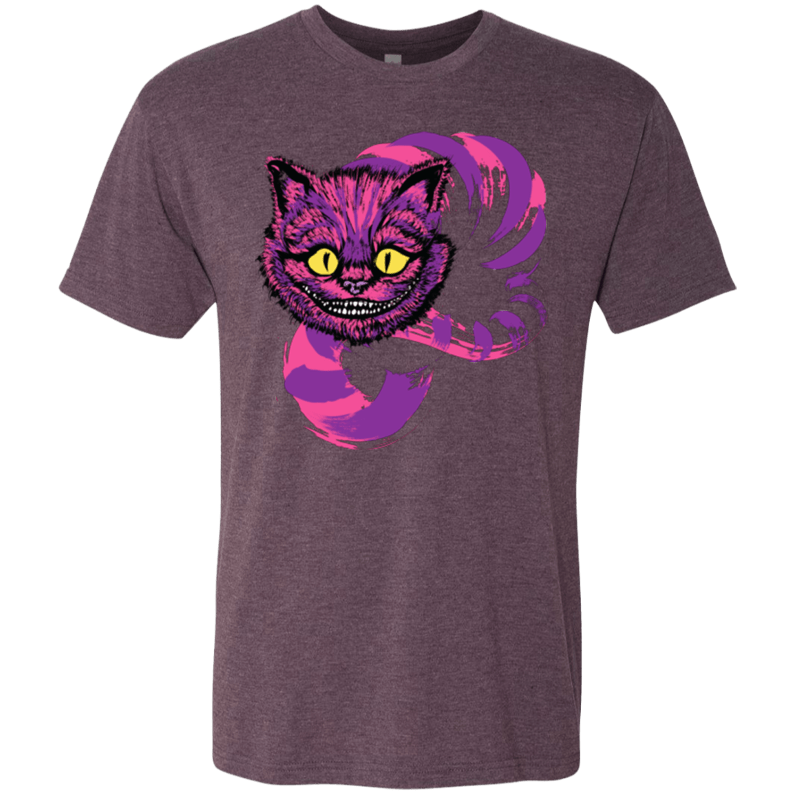 T-Shirts Vintage Purple / Small Grinning Like A Cheshire Cat 2 Men's Triblend T-Shirt