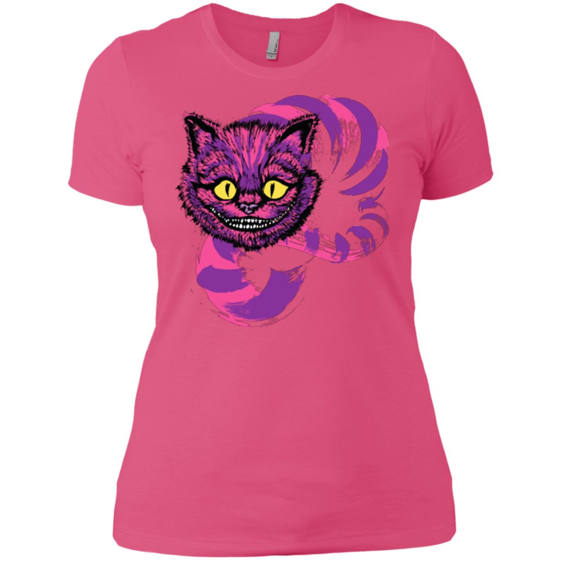 T-Shirts Hot Pink / X-Small Grinning Like A Cheshire Cat 2 Women's Premium T-Shirt