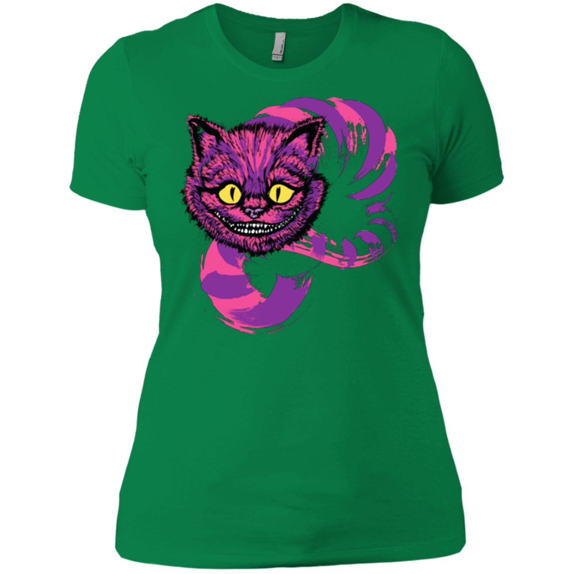 T-Shirts Kelly Green / X-Small Grinning Like A Cheshire Cat 2 Women's Premium T-Shirt