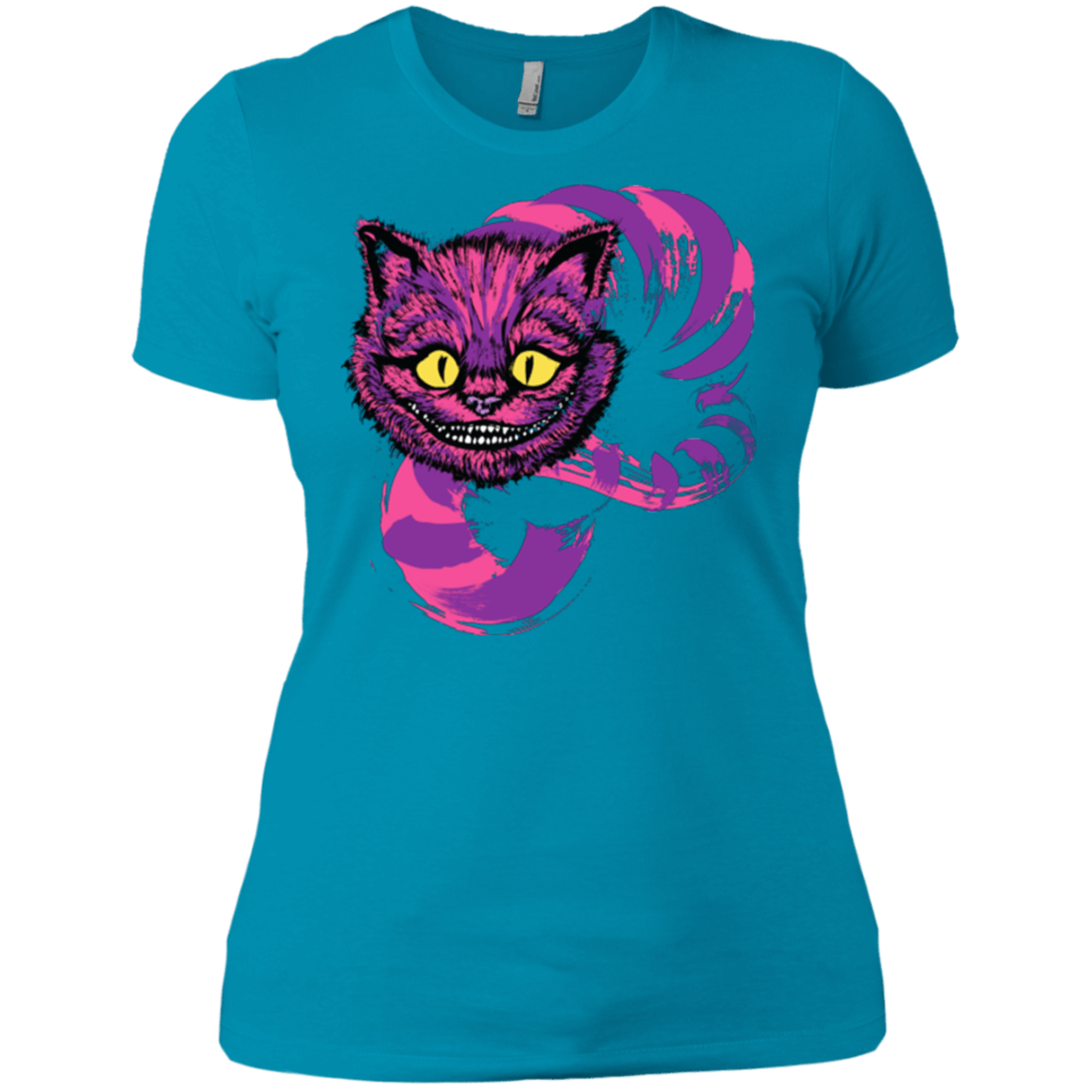 T-Shirts Turquoise / X-Small Grinning Like A Cheshire Cat 2 Women's Premium T-Shirt