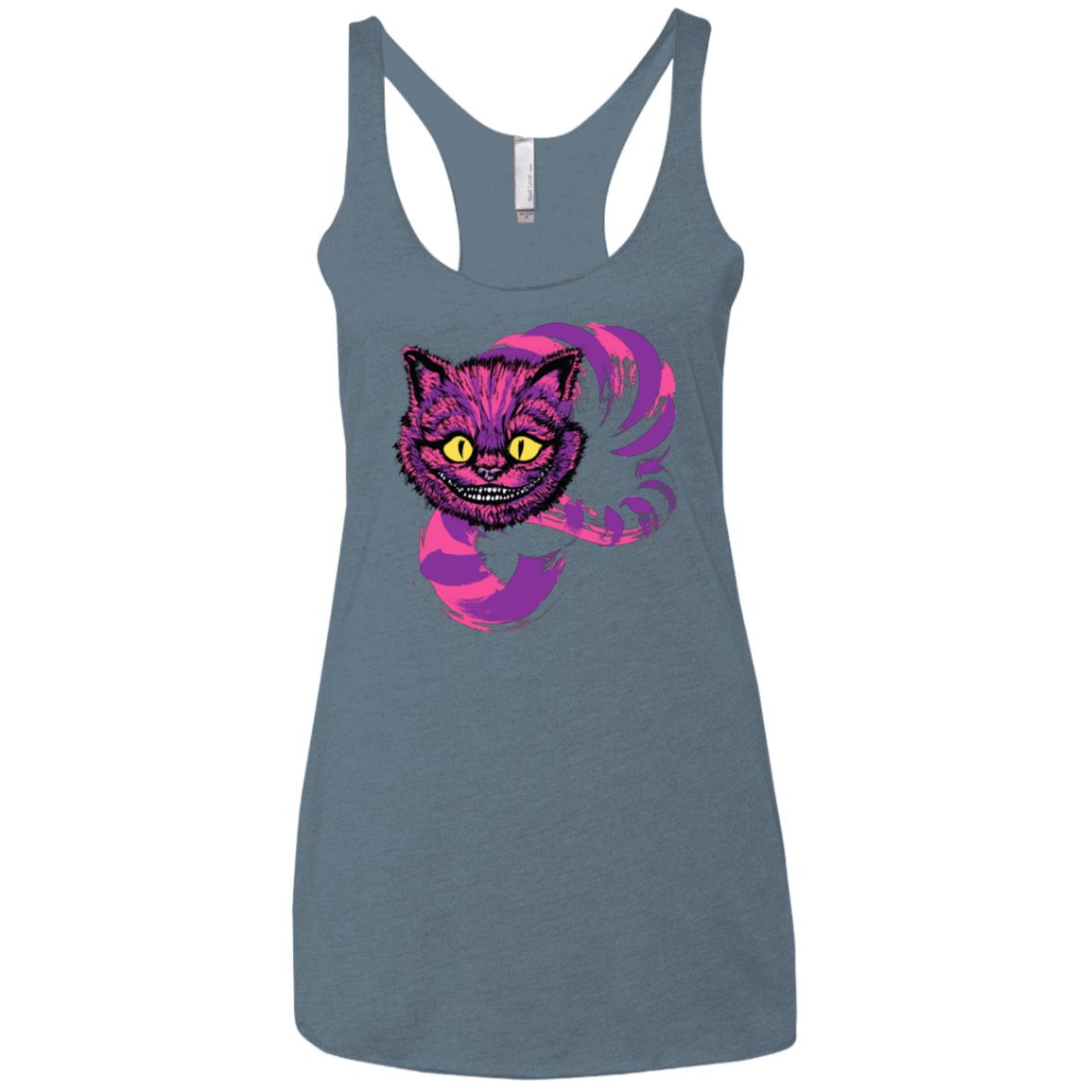 T-Shirts Indigo / X-Small Grinning Like A Cheshire Cat 2 Women's Triblend Racerback Tank