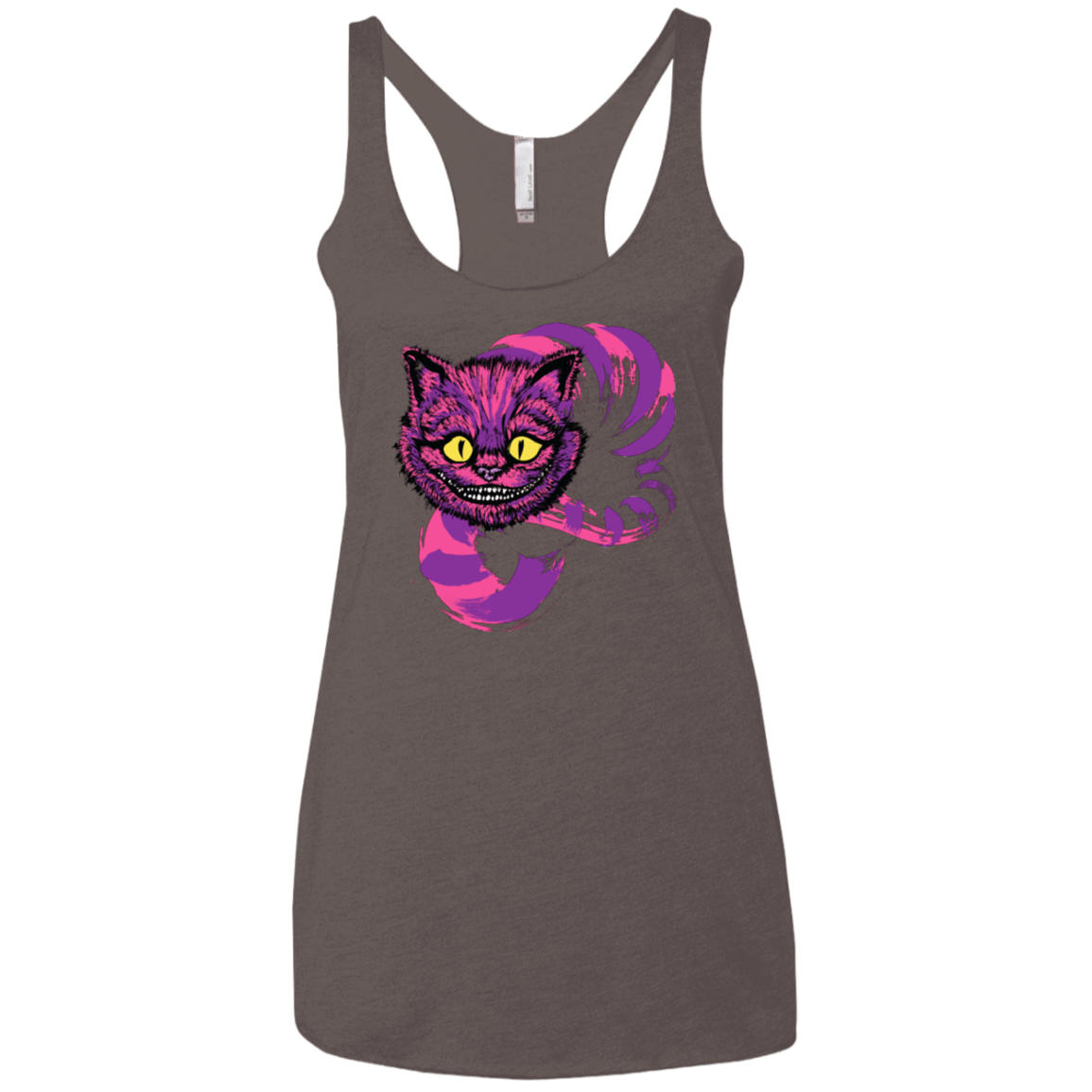 T-Shirts Macchiato / X-Small Grinning Like A Cheshire Cat 2 Women's Triblend Racerback Tank