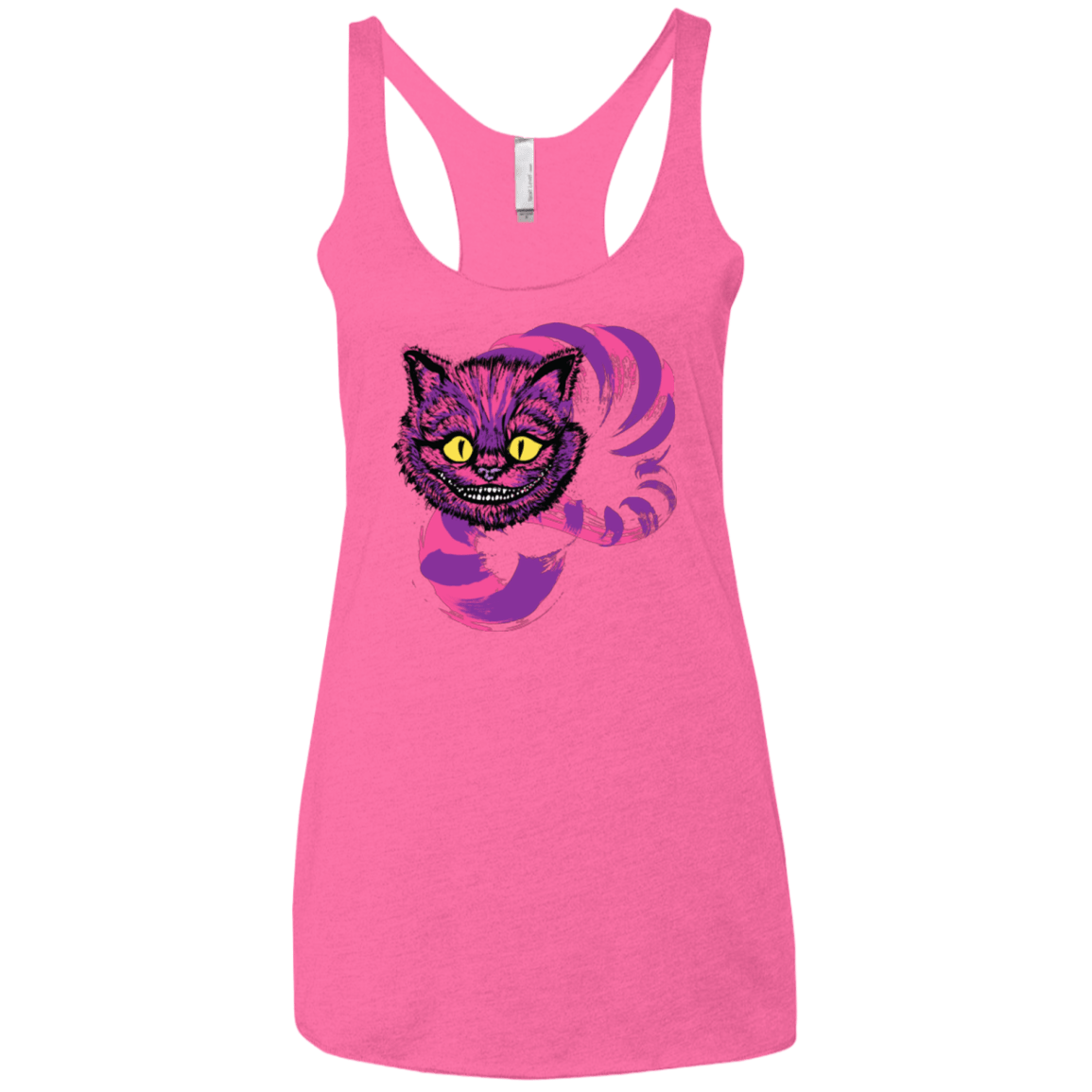 T-Shirts Vintage Pink / X-Small Grinning Like A Cheshire Cat 2 Women's Triblend Racerback Tank