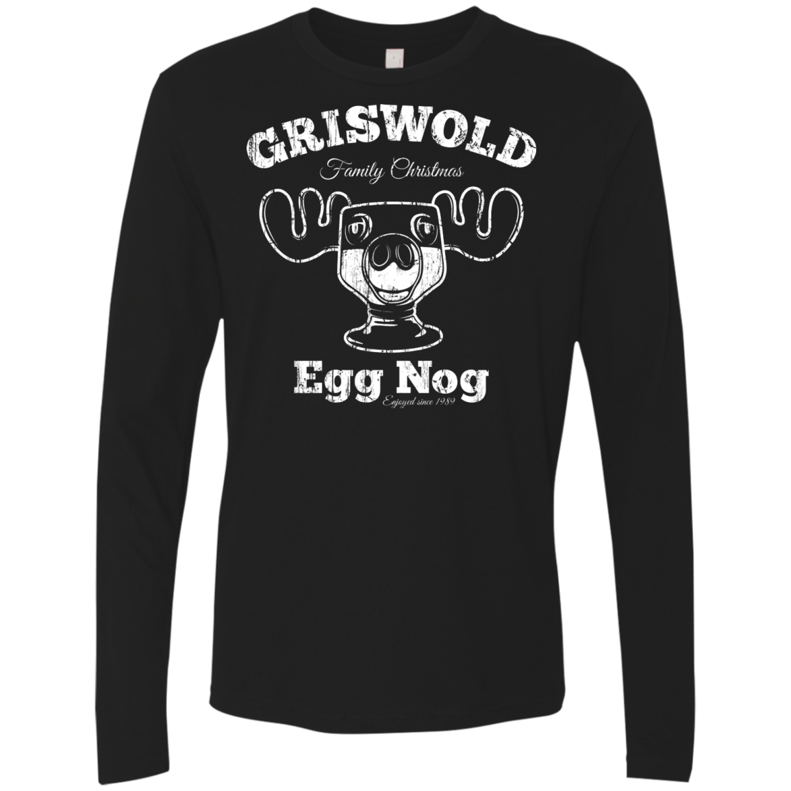 T-Shirts Black / Small Griswold Christmas Egg Nog Men's Premium Long Sleeve