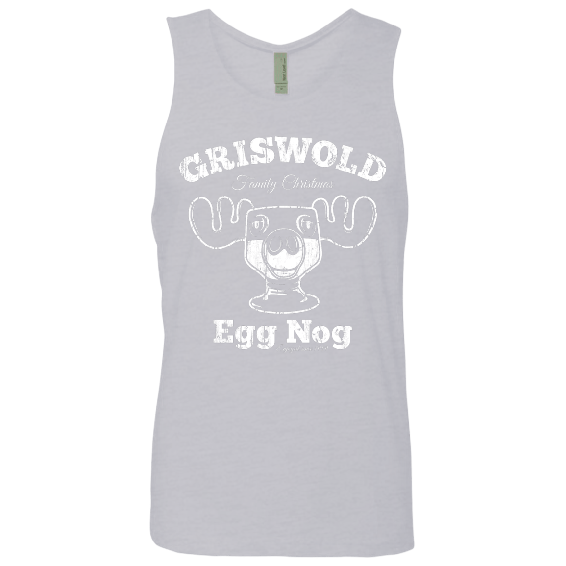 T-Shirts Heather Grey / Small Griswold Christmas Egg Nog Men's Premium Tank Top
