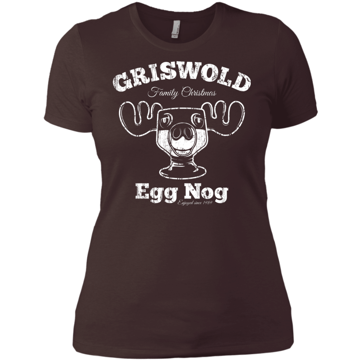 T-Shirts Dark Chocolate / X-Small Griswold Christmas Egg Nog Women's Premium T-Shirt