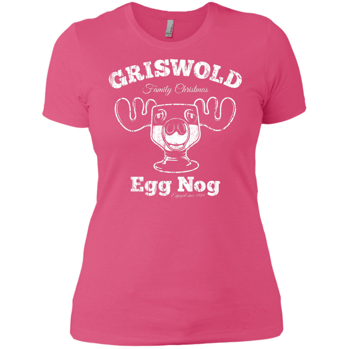 T-Shirts Hot Pink / X-Small Griswold Christmas Egg Nog Women's Premium T-Shirt