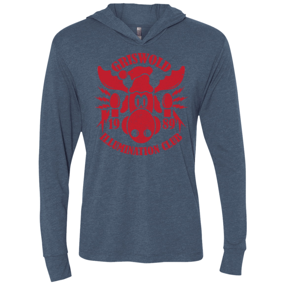 T-Shirts Indigo / X-Small Griswold Illumination Club Triblend Long Sleeve Hoodie Tee