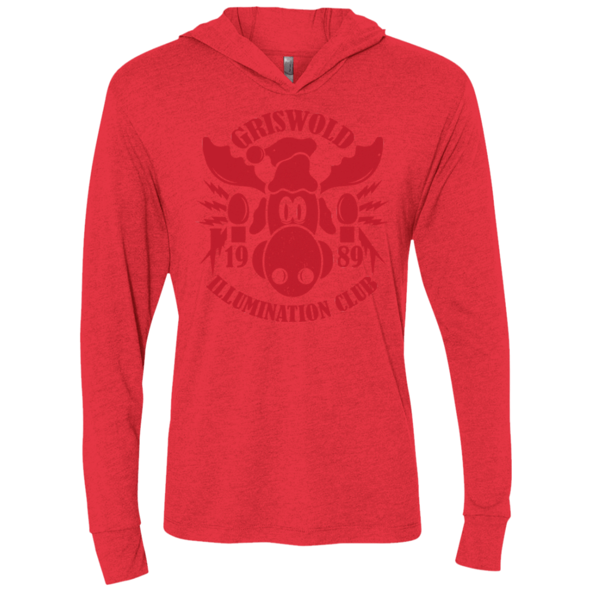 Griswold Illumination Club Triblend Long Sleeve Hoodie Tee