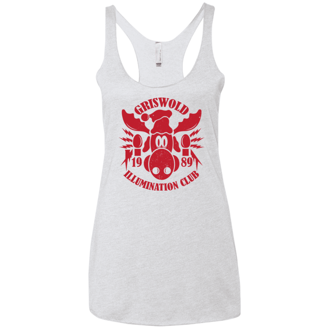 T-Shirts Heather White / X-Small Griswold Illumination Club Women's Triblend Racerback Tank