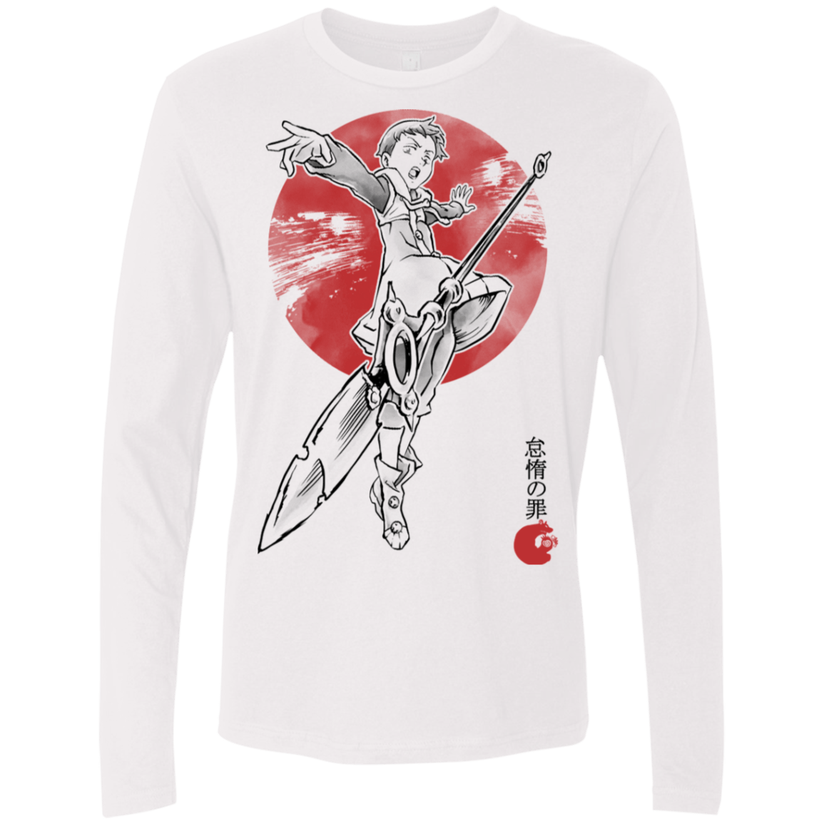 T-Shirts White / S Grizzly Sloth Men's Premium Long Sleeve