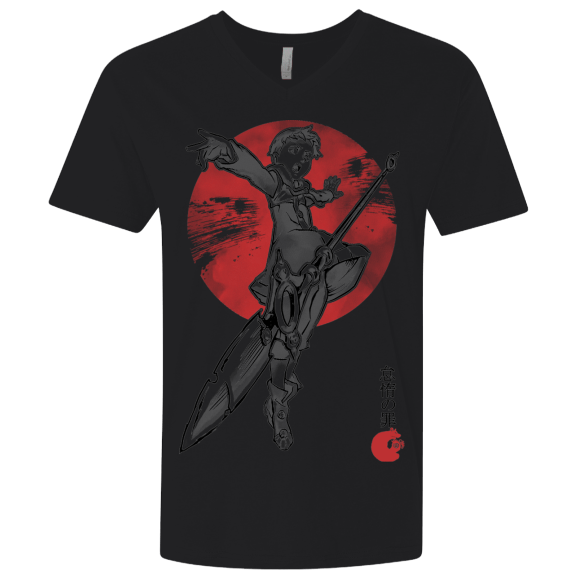 T-Shirts Black / X-Small Grizzly Sloth Men's Premium V-Neck