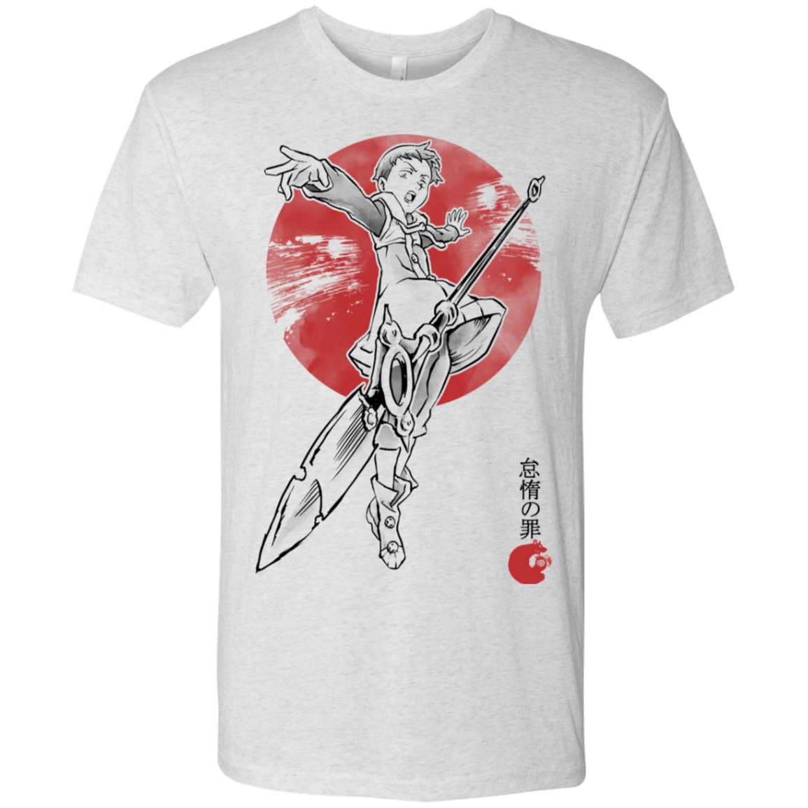 T-Shirts Heather White / S Grizzly Sloth Men's Triblend T-Shirt