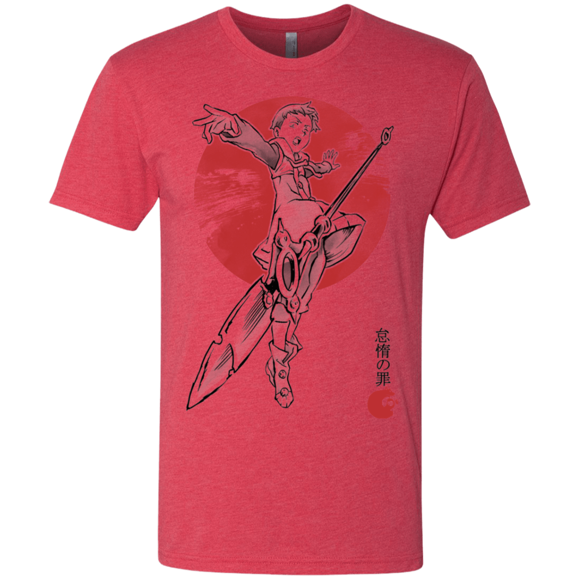 T-Shirts Vintage Red / S Grizzly Sloth Men's Triblend T-Shirt