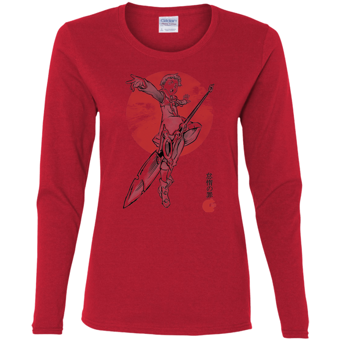 T-Shirts Red / S Grizzly Sloth Women's Long Sleeve T-Shirt