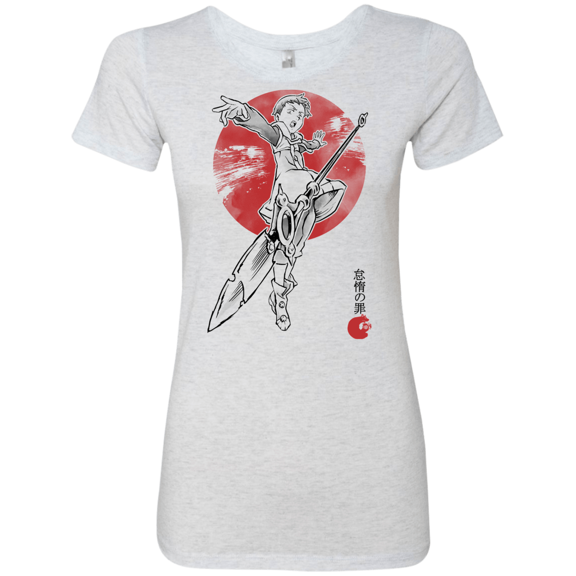 T-Shirts Heather White / S Grizzly Sloth Women's Triblend T-Shirt